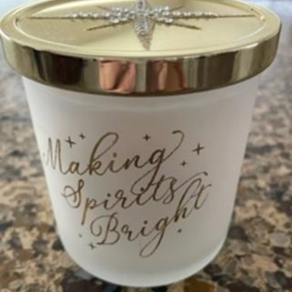 New Christmas Candle - Making Spirits Bright.